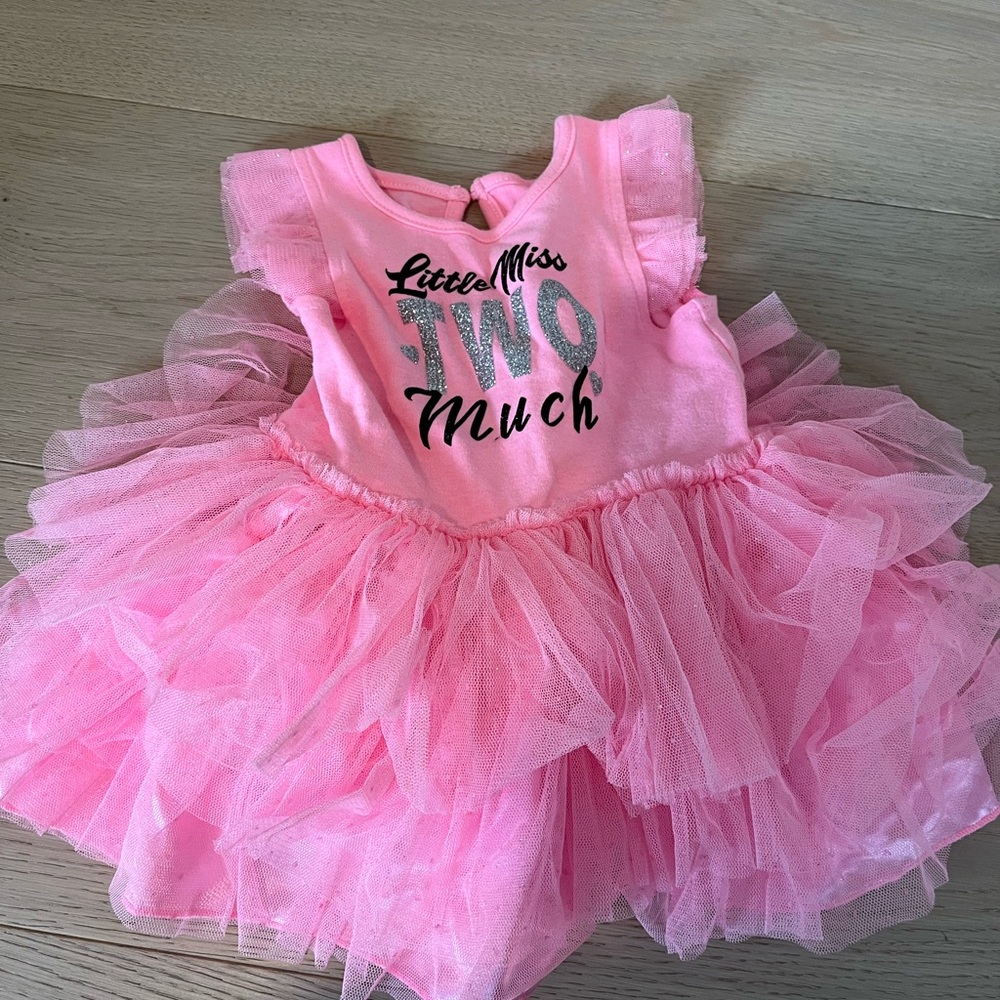Little Miss ❤️TWO❤️ Much Birthday Dress
